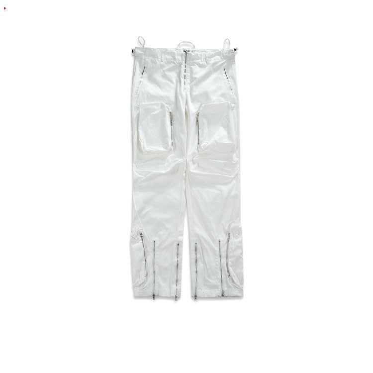 Layered Bondage Aesthetic Pants Men's And Women's High Street Zipper Pleated Casual Trousers