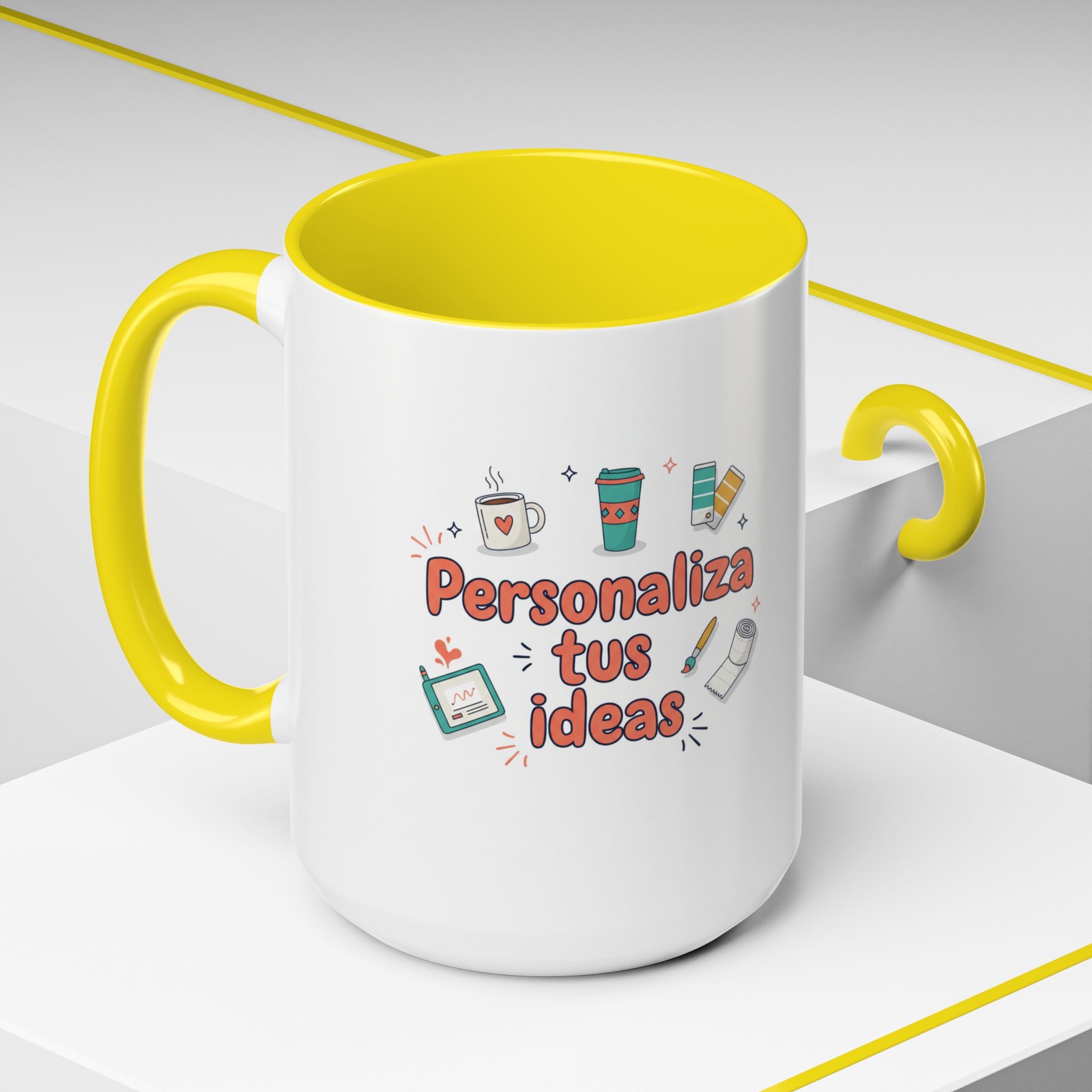 Personaliza tus ideas Coffee Mug — Customizable Accent Coffee Cup (11/15oz)