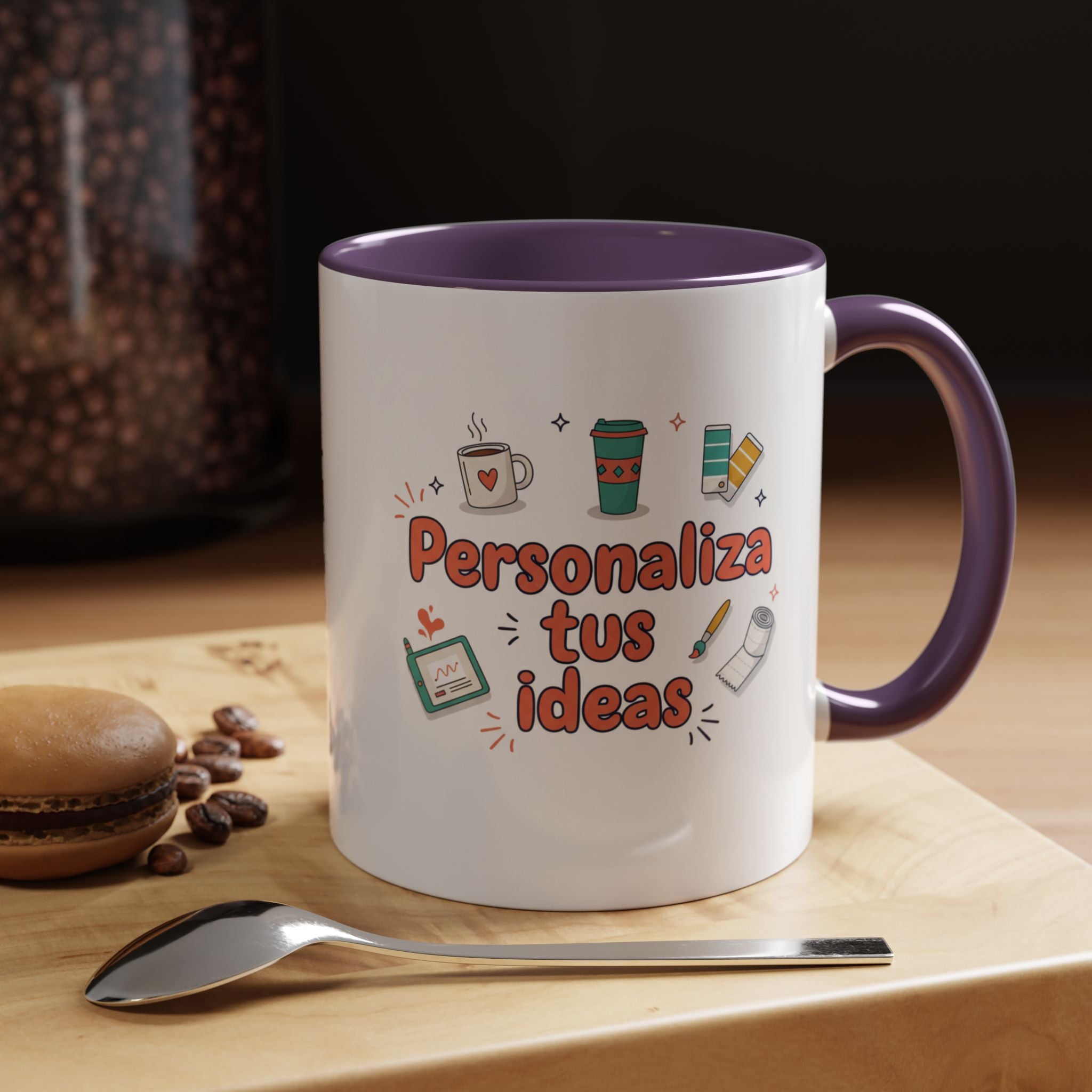 Personaliza tus ideas Coffee Mug — Customizable Accent Coffee Cup (11/15oz)