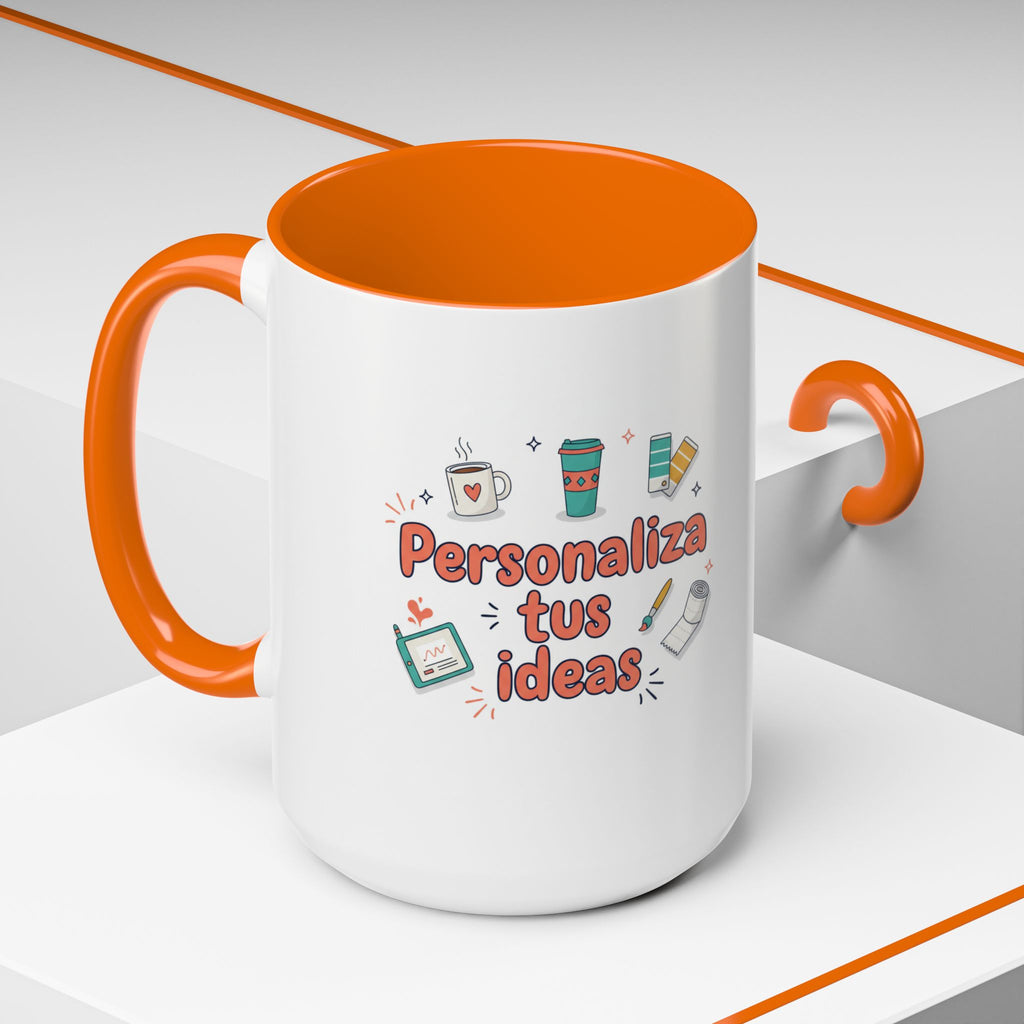 Personaliza tus ideas Coffee Mug — Customizable Accent Coffee Cup (11/15oz)