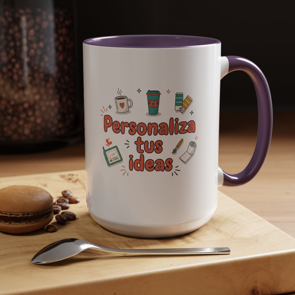 Personaliza tus ideas Coffee Mug — Customizable Accent Coffee Cup (11/15oz)