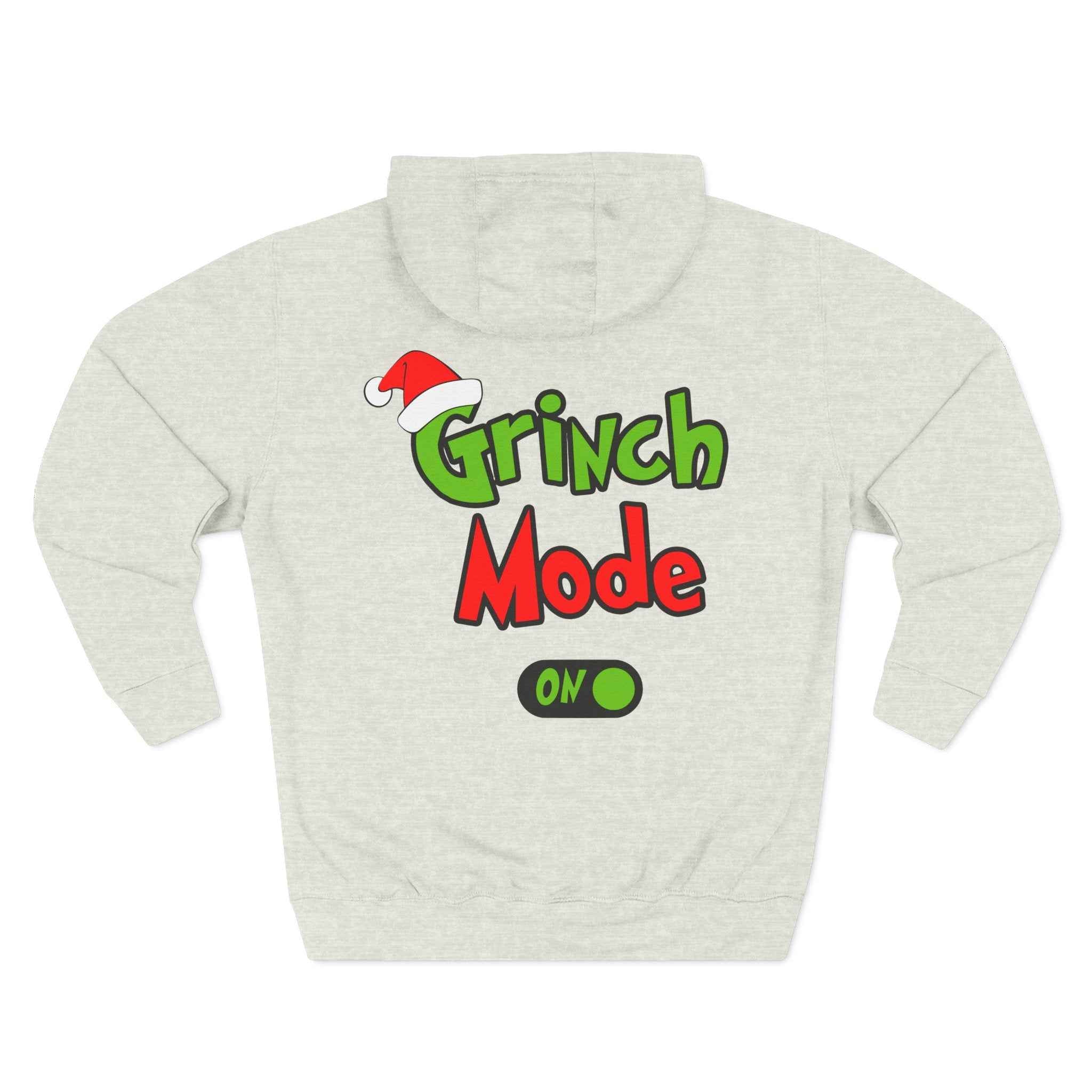 Grinch mode on Christmas Hoodie | Cozy Holiday Sweatshirt for Men & Women | Grinchmas Gift Idea