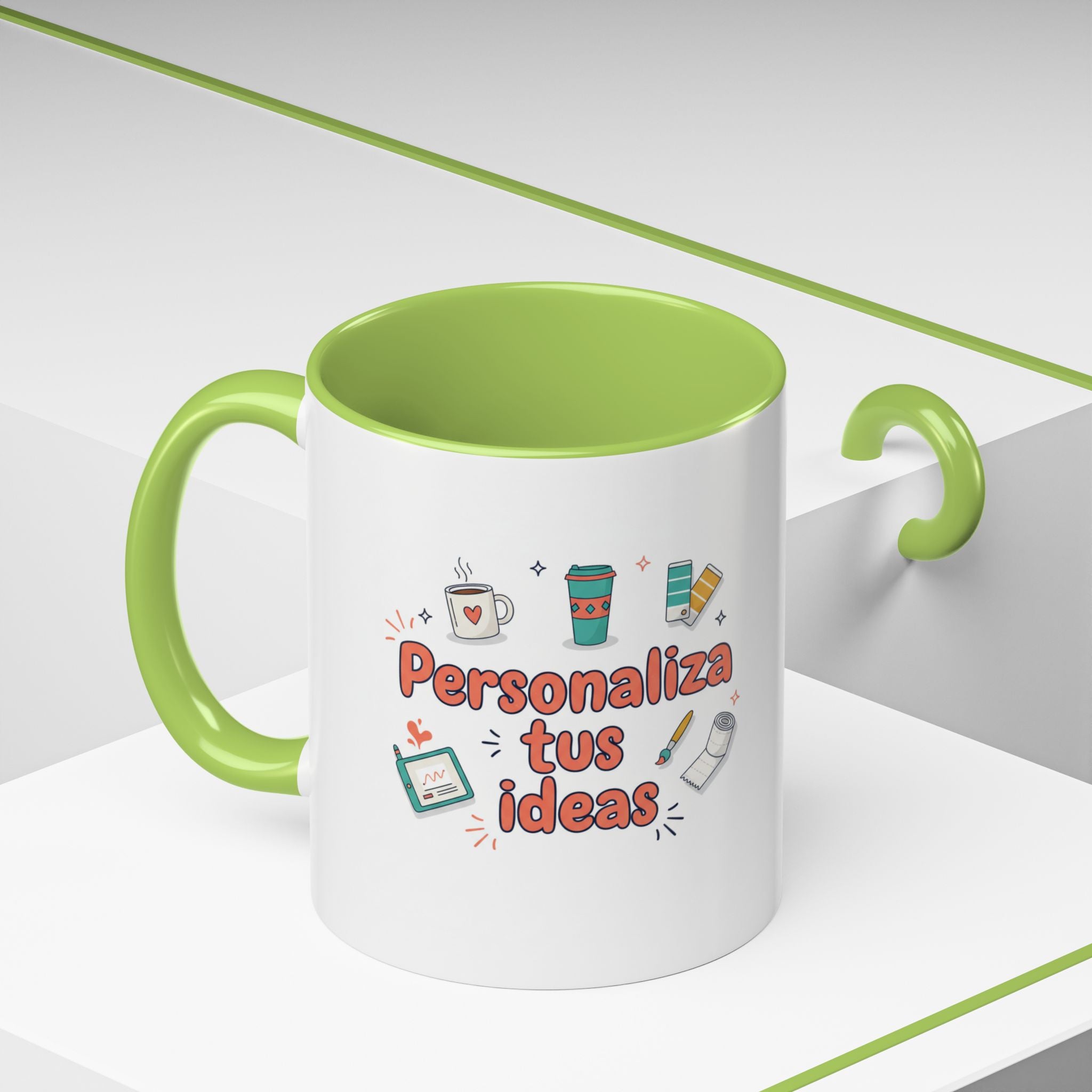 Personaliza tus ideas Coffee Mug — Customizable Accent Coffee Cup (11/15oz)