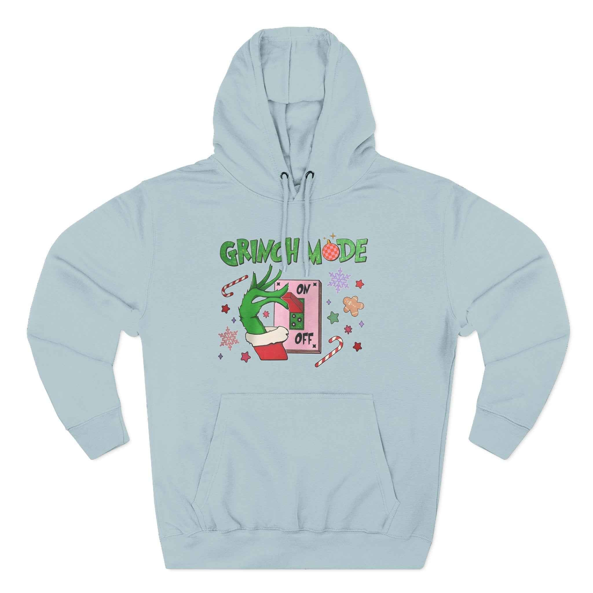 Grinch mode on Christmas Hoodie | Cozy Holiday Sweatshirt for Men & Women | Grinchmas Gift Idea