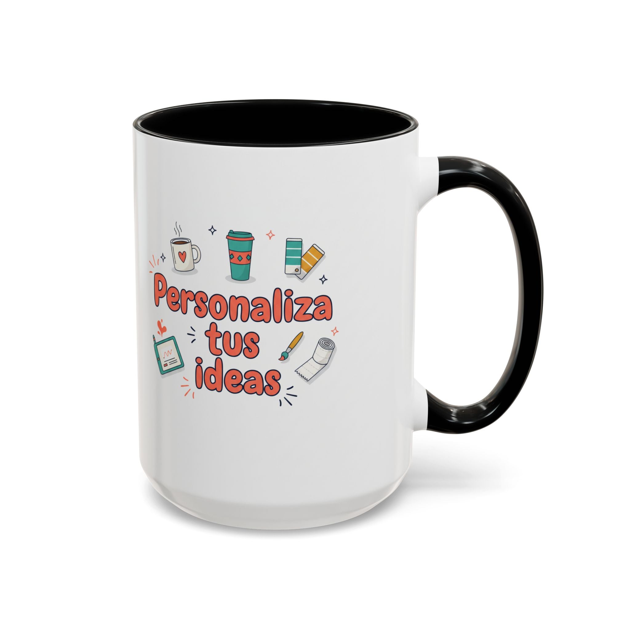 Personaliza tus ideas Coffee Mug — Customizable Accent Coffee Cup (11/15oz)
