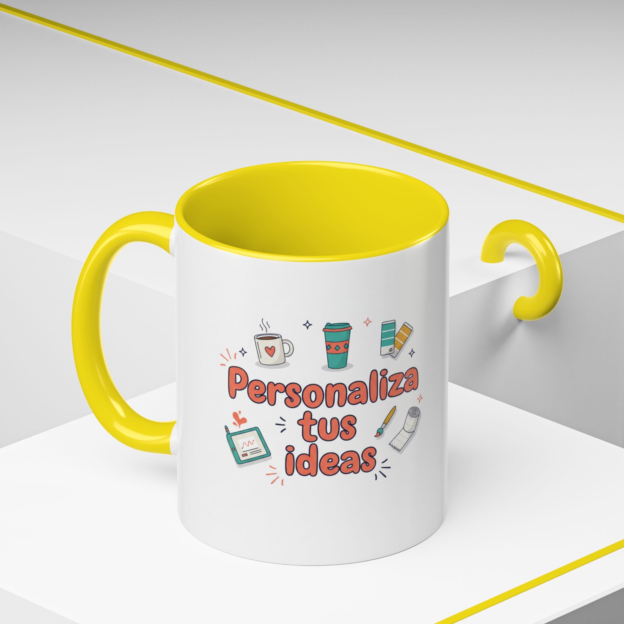 Personaliza tus ideas Coffee Mug — Customizable Accent Coffee Cup (11/15oz)