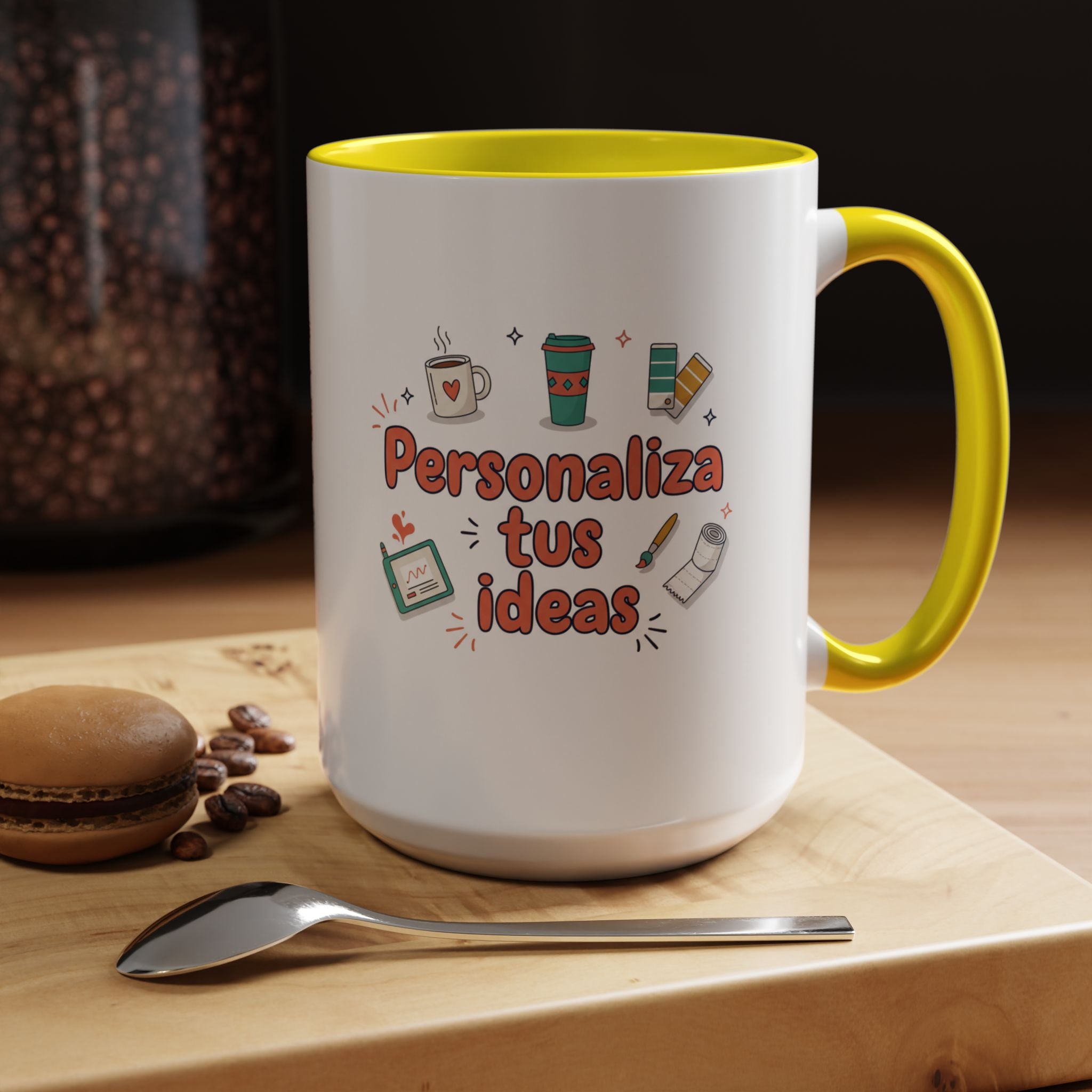 Personaliza tus ideas Coffee Mug — Customizable Accent Coffee Cup (11/15oz)