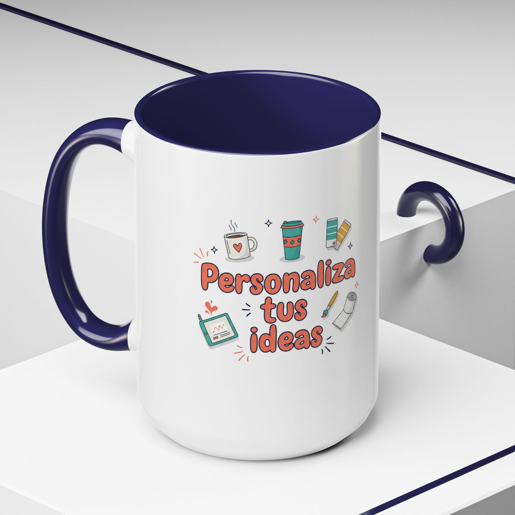 Personaliza tus ideas Coffee Mug — Customizable Accent Coffee Cup (11/15oz)