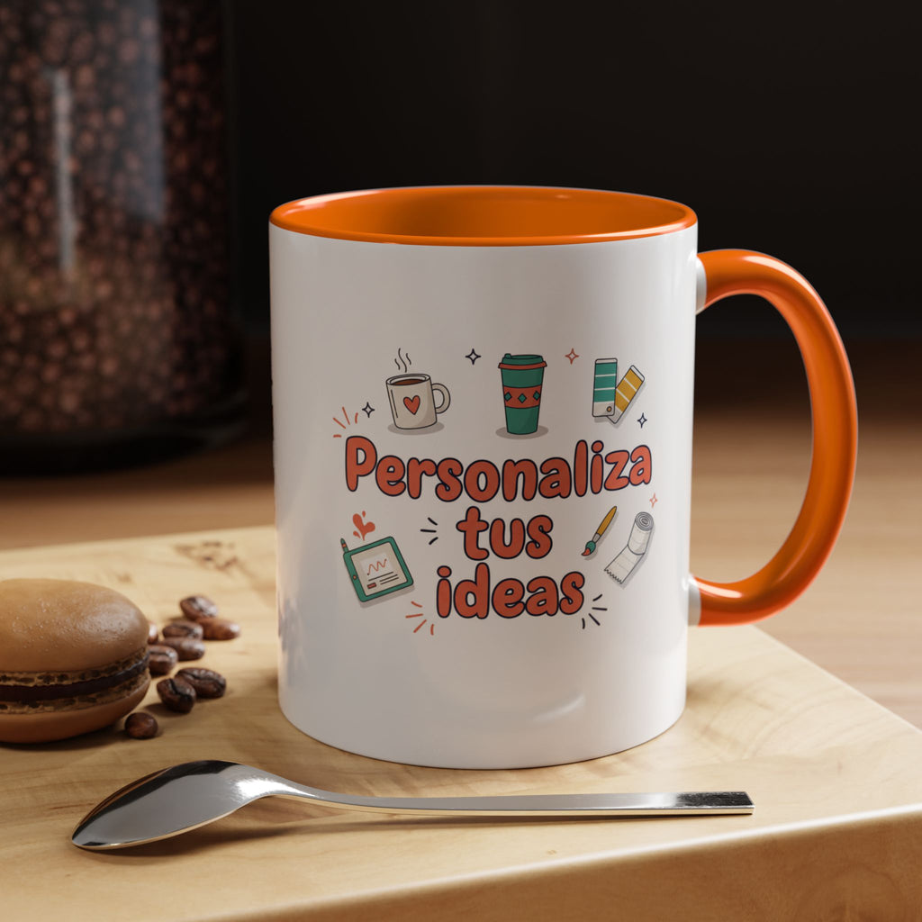 Personaliza tus ideas Coffee Mug — Customizable Accent Coffee Cup (11/15oz)