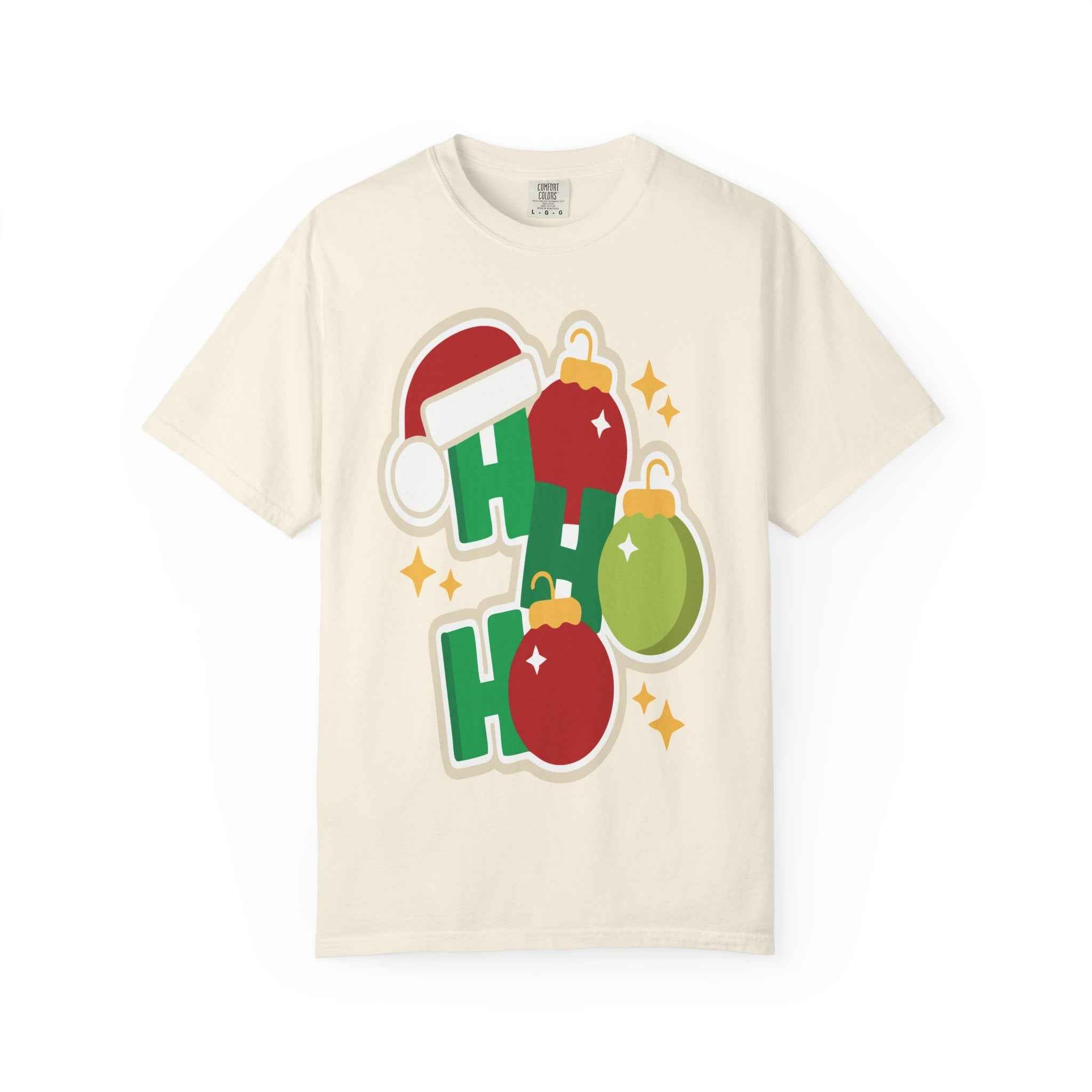 Christmas 'Ho Ho' Ornament T-Shirt — "All I Want This Christmas Is Love and Peace" Holiday Tee