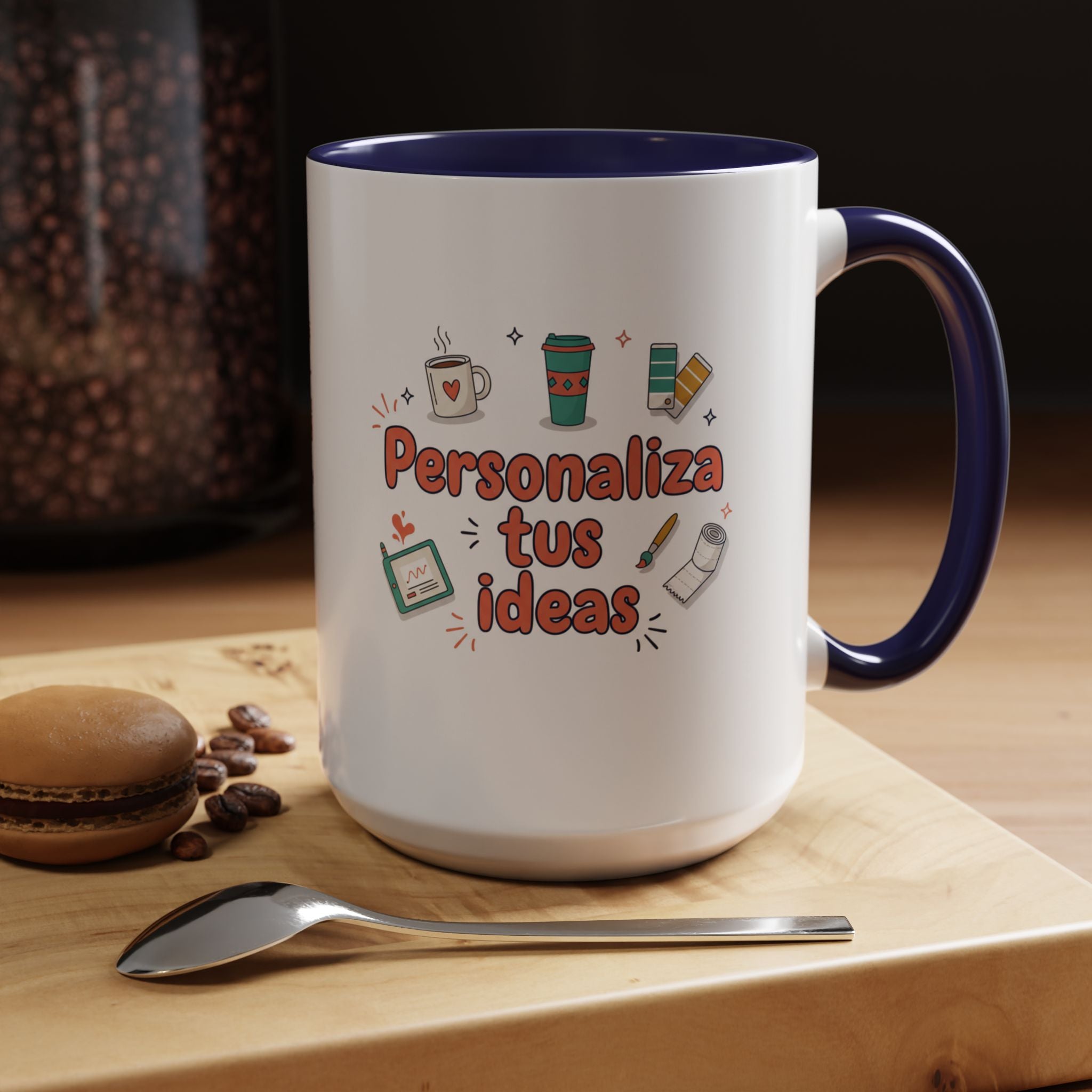Personaliza tus ideas Coffee Mug — Customizable Accent Coffee Cup (11/15oz)