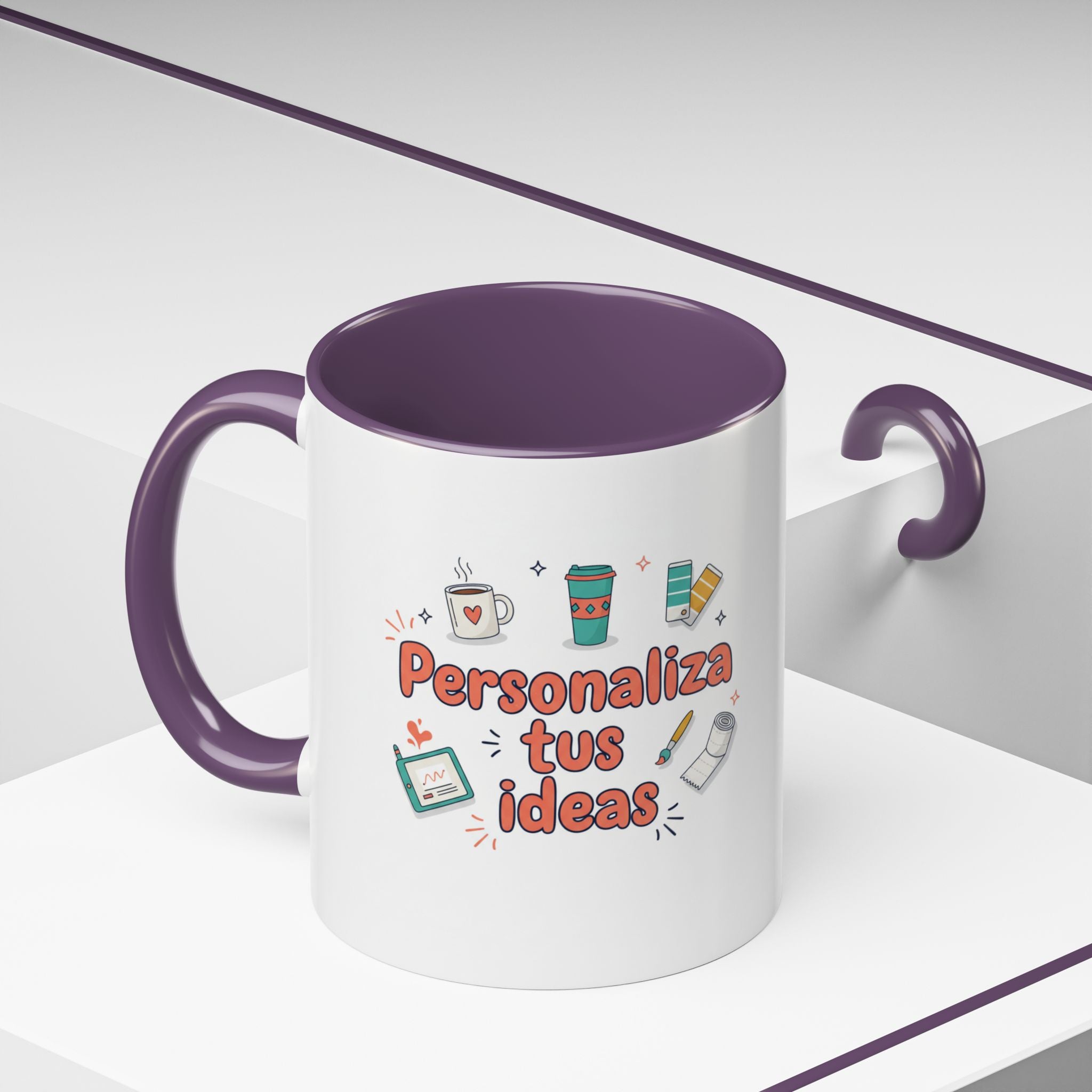 Personaliza tus ideas Coffee Mug — Customizable Accent Coffee Cup (11/15oz)