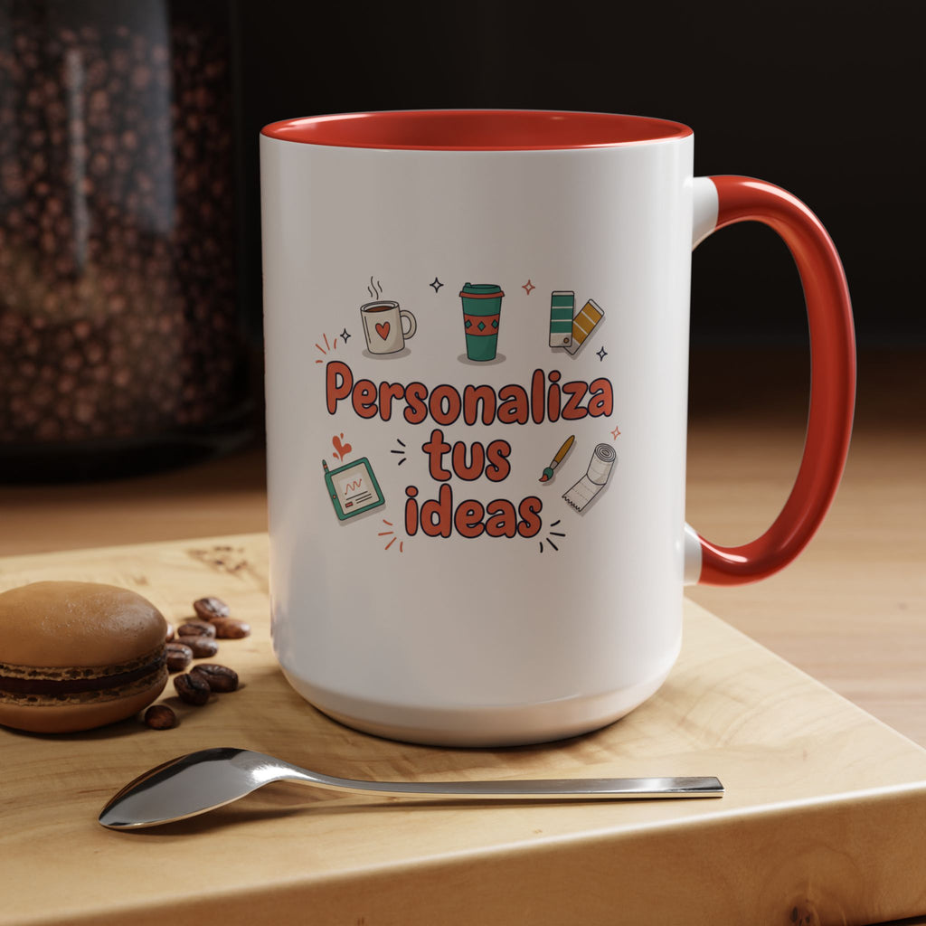 Personaliza tus ideas Coffee Mug — Customizable Accent Coffee Cup (11/15oz)