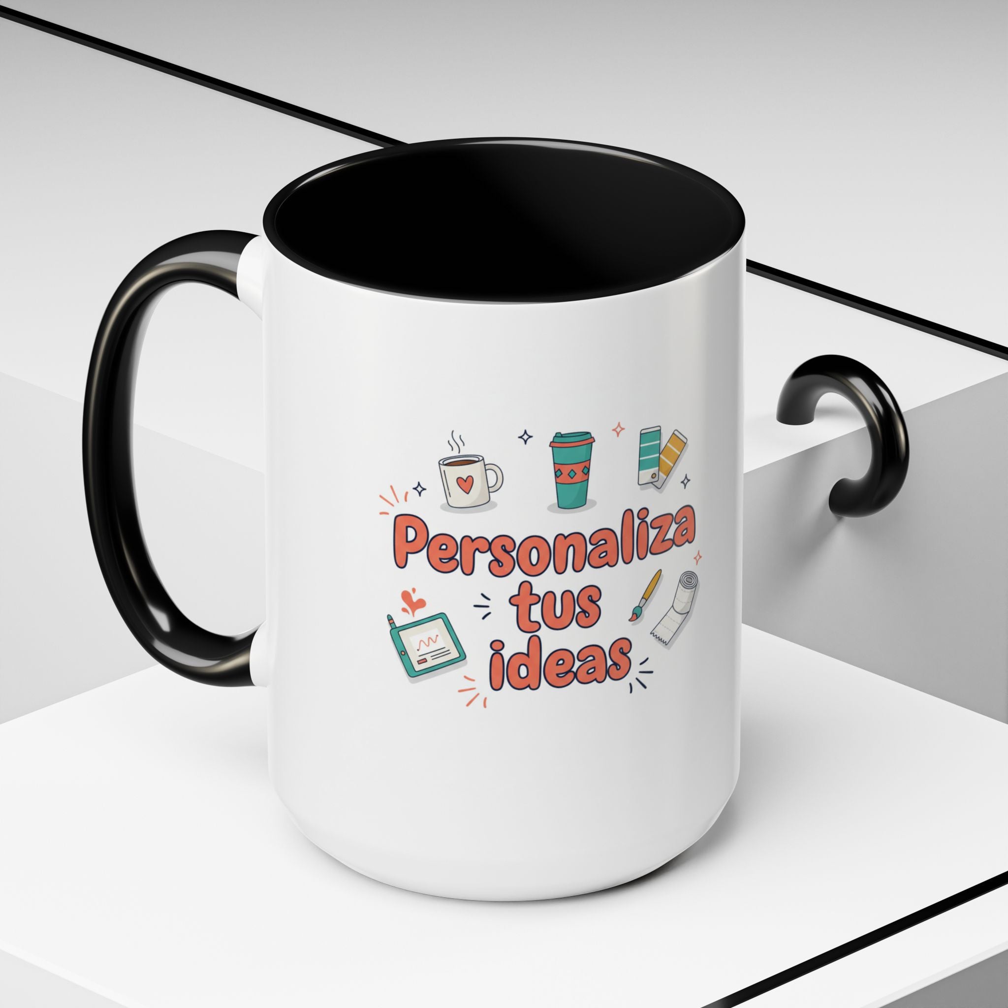 Personaliza tus ideas Coffee Mug — Customizable Accent Coffee Cup (11/15oz)