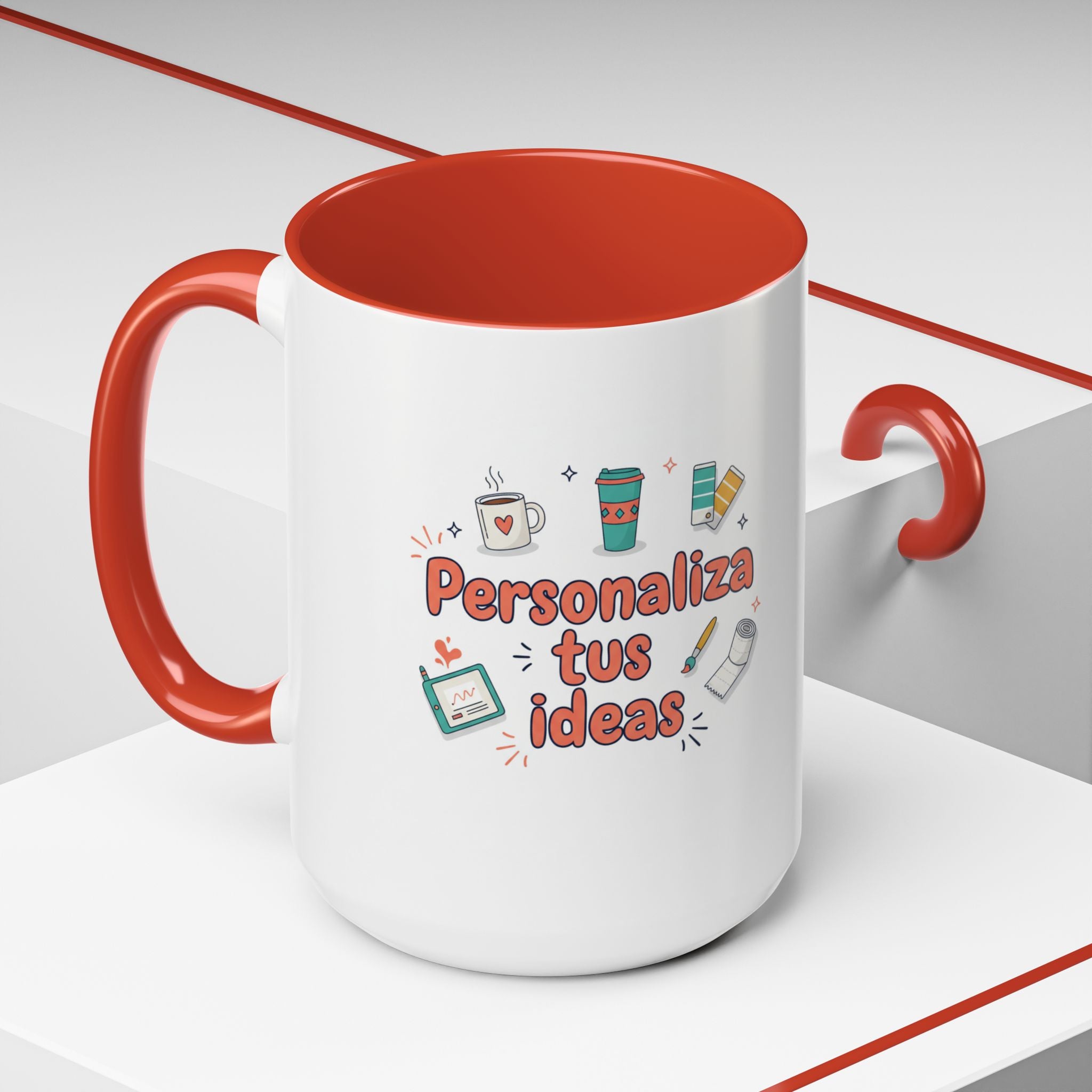 Personaliza tus ideas Coffee Mug — Customizable Accent Coffee Cup (11/15oz)