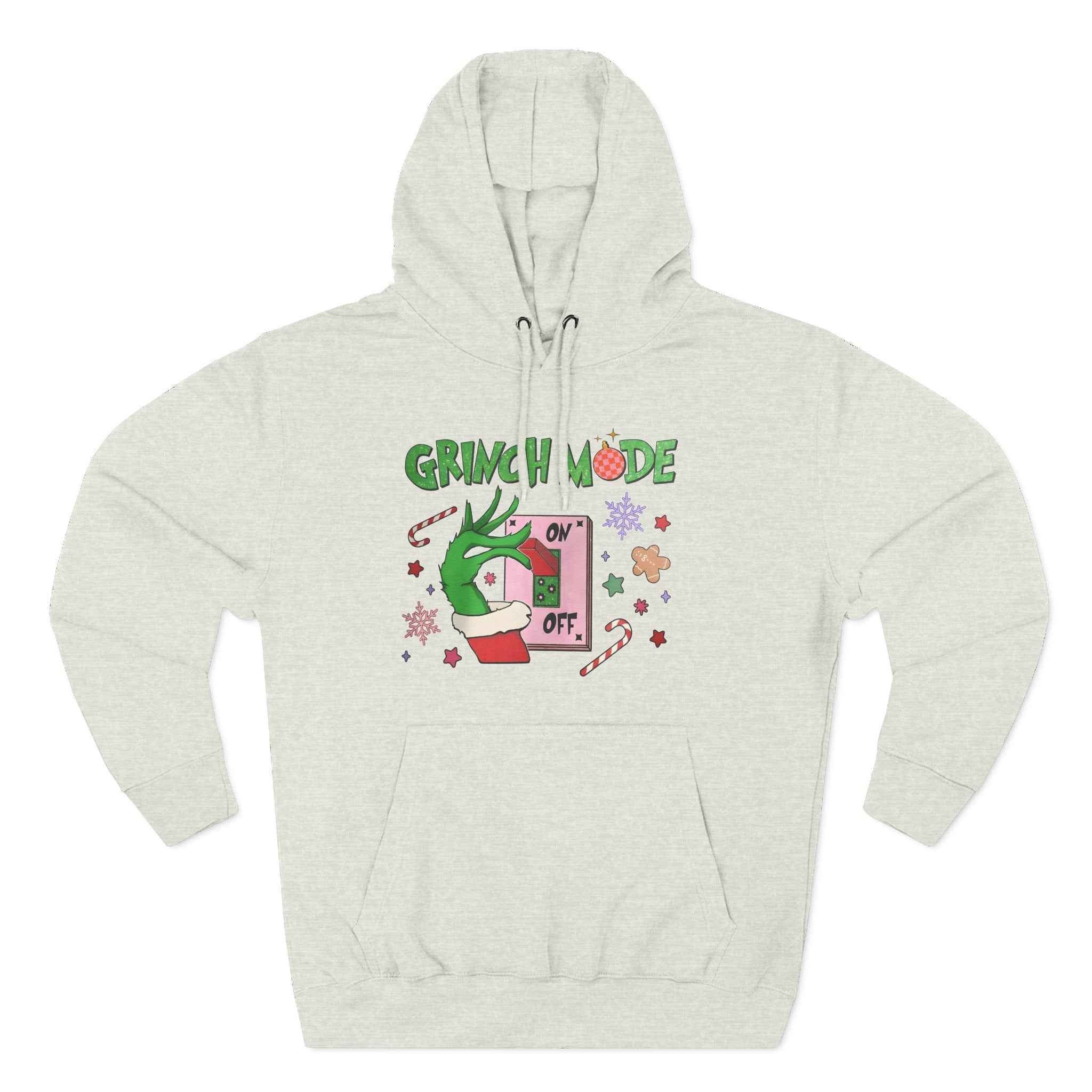 Grinch mode on Christmas Hoodie | Cozy Holiday Sweatshirt for Men & Women | Grinchmas Gift Idea