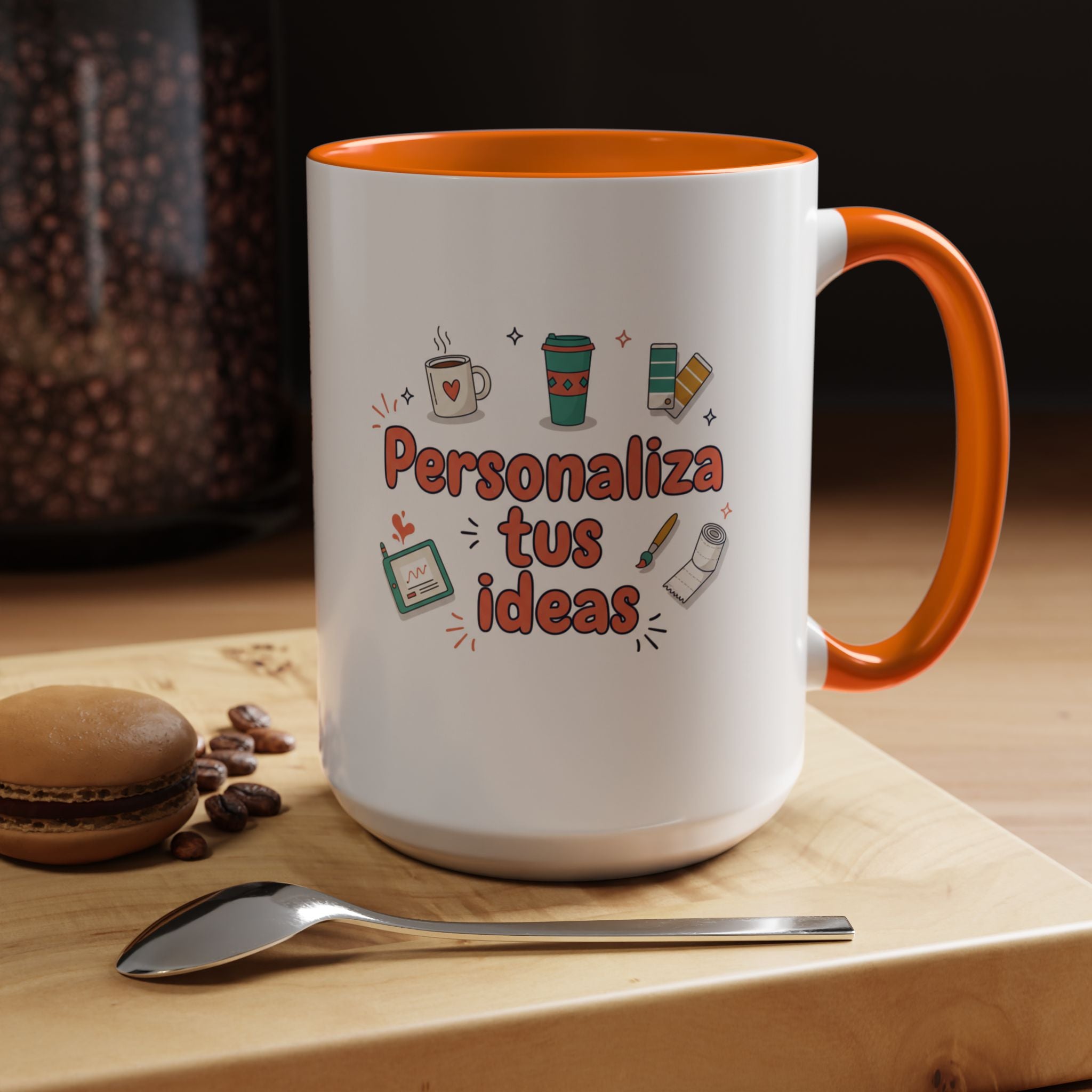 Personaliza tus ideas Coffee Mug — Customizable Accent Coffee Cup (11/15oz)