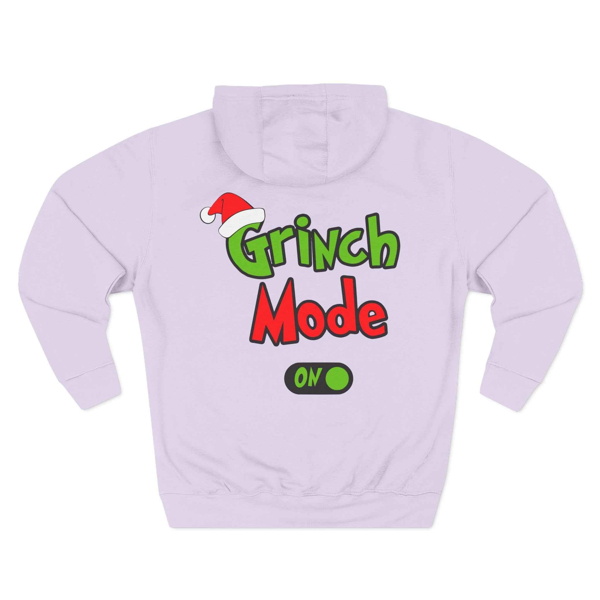 Grinch mode on Christmas Hoodie | Cozy Holiday Sweatshirt for Men & Women | Grinchmas Gift Idea