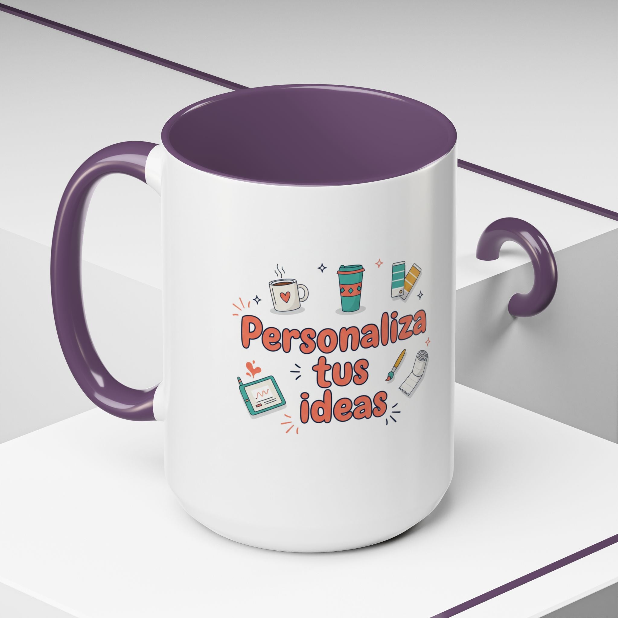 Personaliza tus ideas Coffee Mug — Customizable Accent Coffee Cup (11/15oz)