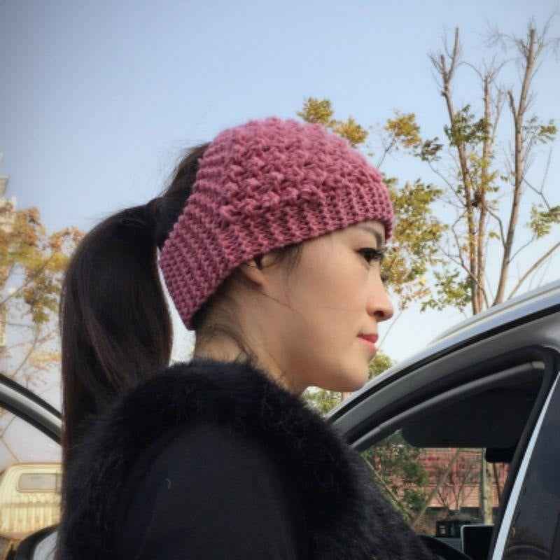 Wool Wide Brimmed Headband Hat Headwear Autumn And Winter Warm Headscarf