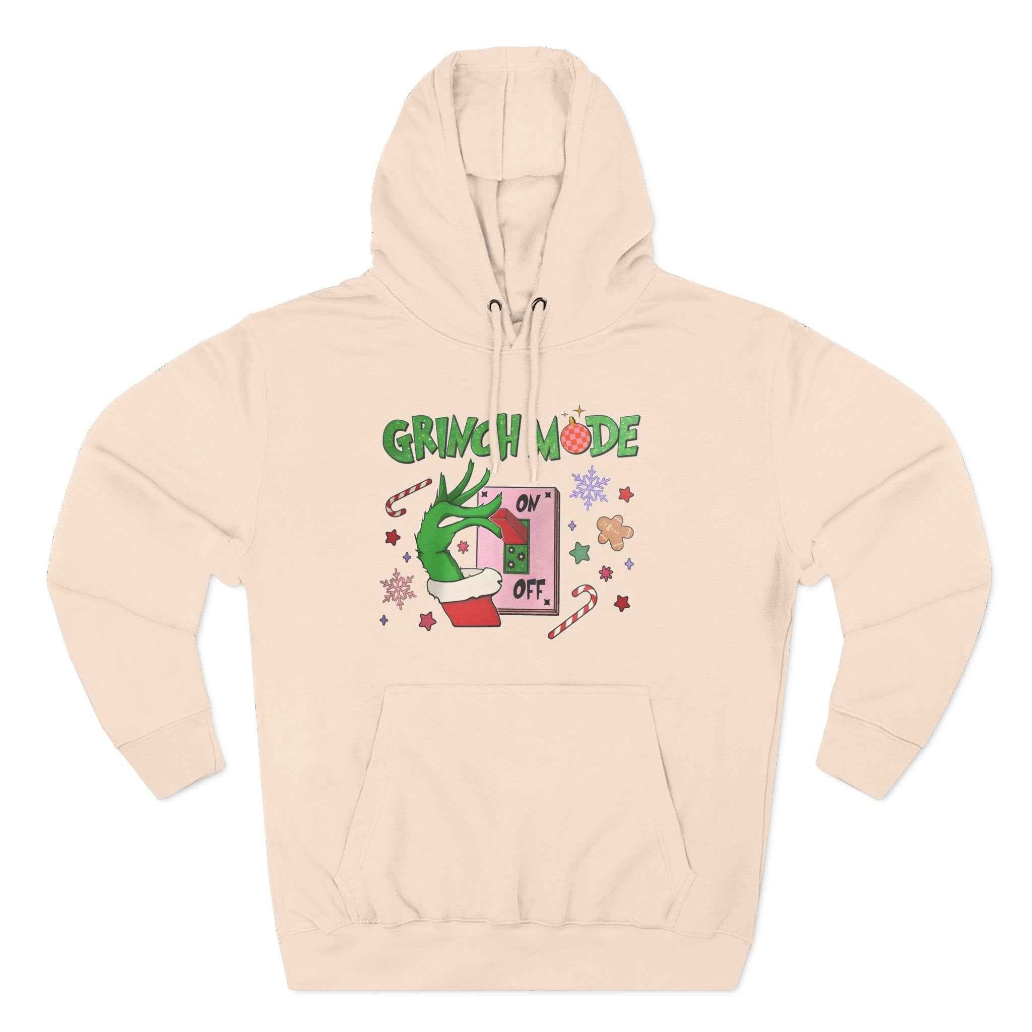 Grinch mode on Christmas Hoodie | Cozy Holiday Sweatshirt for Men & Women | Grinchmas Gift Idea