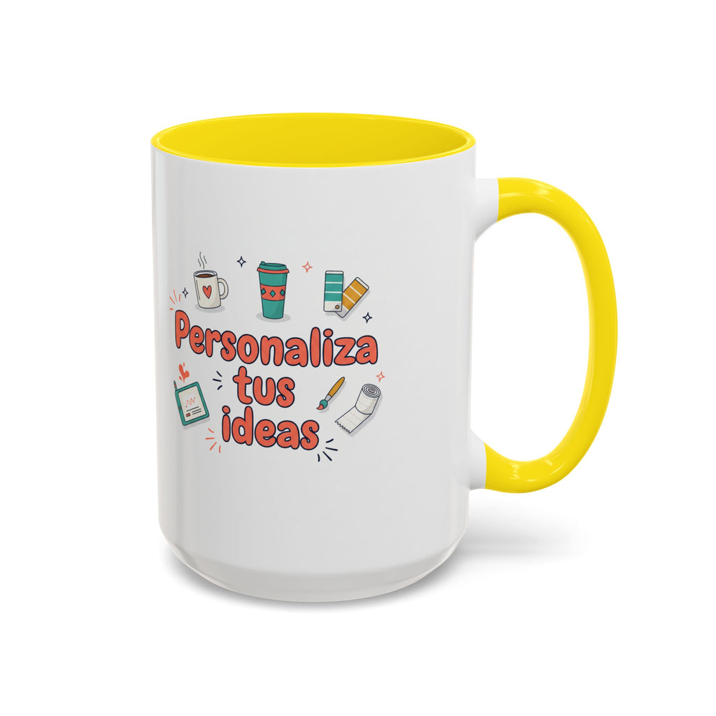 Personaliza tus ideas Coffee Mug — Customizable Accent Coffee Cup (11/15oz)