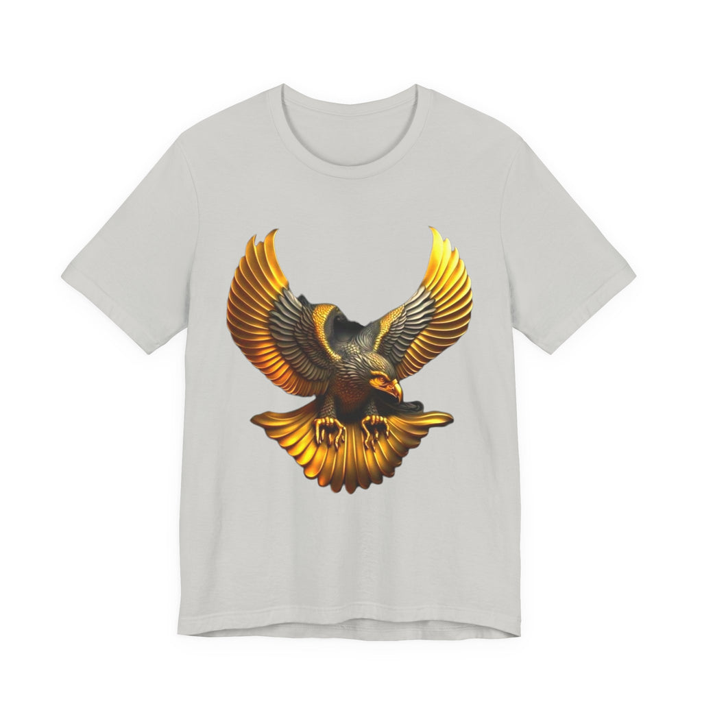 Golden Flying Eagle Tee — Bold Vintage Bird Graphic T-Shirt