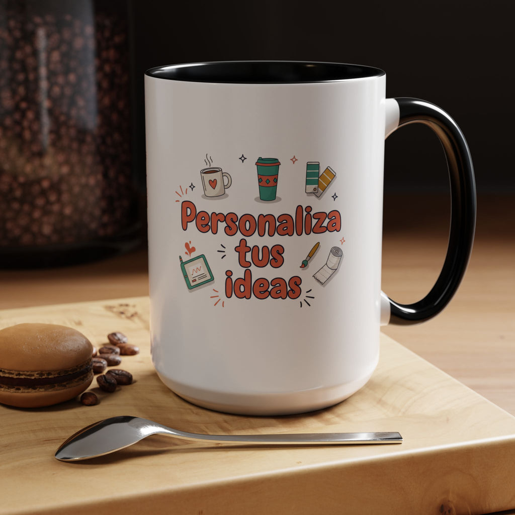 Personaliza tus ideas Coffee Mug — Customizable Accent Coffee Cup (11/15oz)