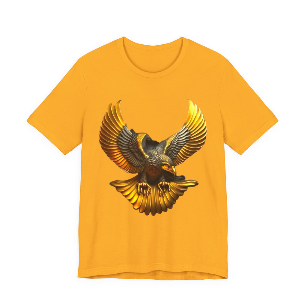 Golden Flying Eagle Tee — Bold Vintage Bird Graphic T-Shirt
