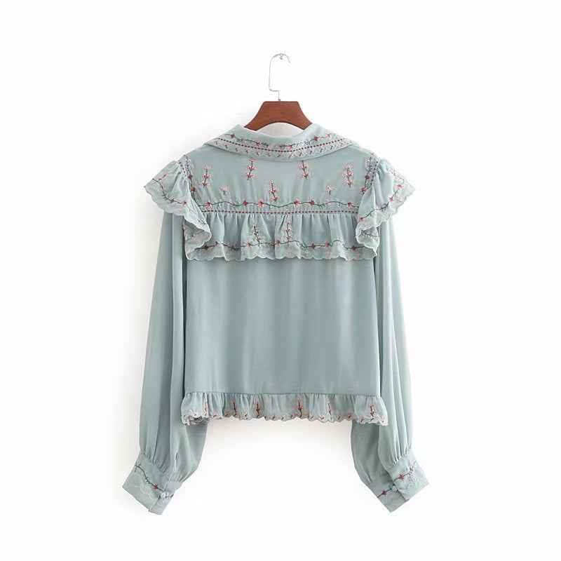 Layered chiffon shirt