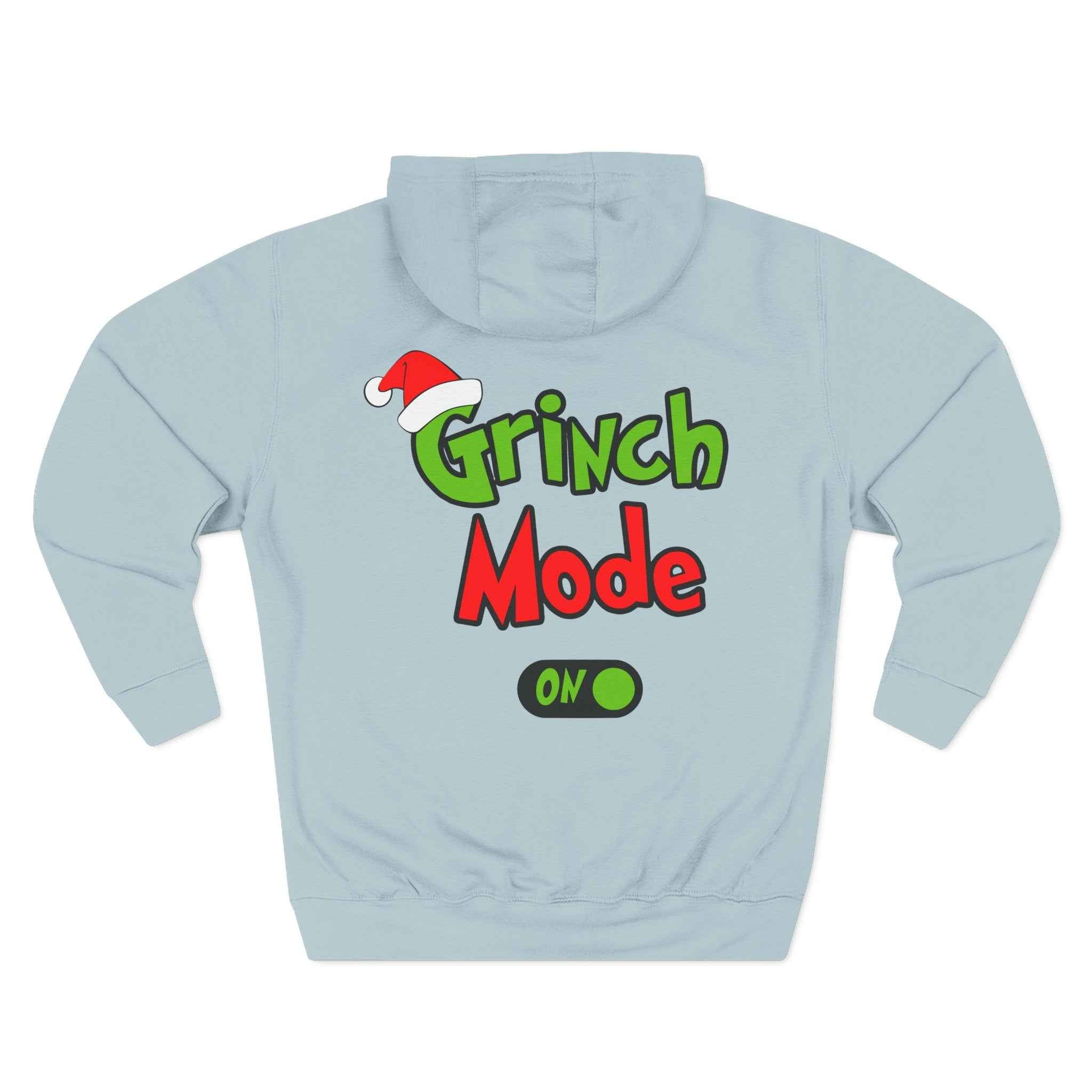 Grinch mode on Christmas Hoodie | Cozy Holiday Sweatshirt for Men & Women | Grinchmas Gift Idea