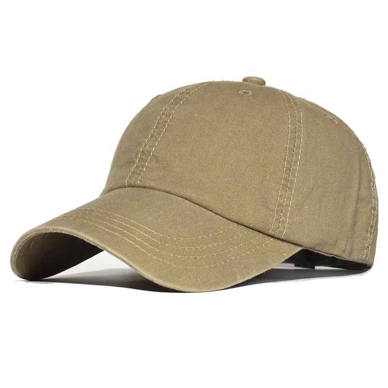 Vintage Washed Cotton Baseball Cap Plain Adjustable Dad Hat Low Profile Trucker Unisex Style Headwear