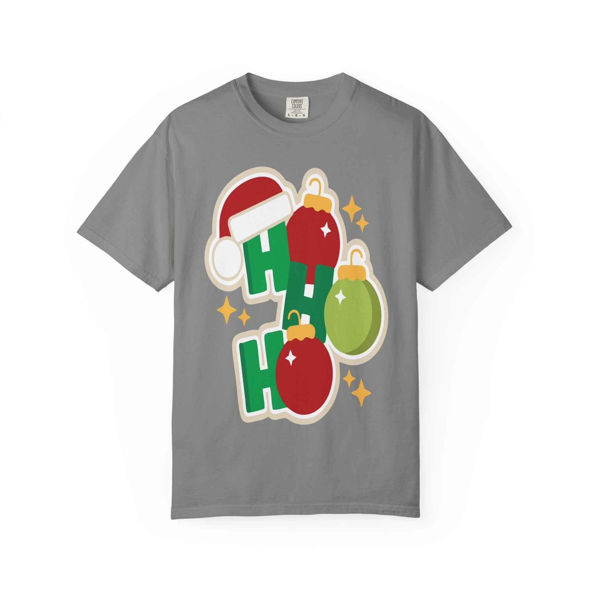 Christmas 'Ho Ho' Ornament T-Shirt — "All I Want This Christmas Is Love and Peace" Holiday Tee