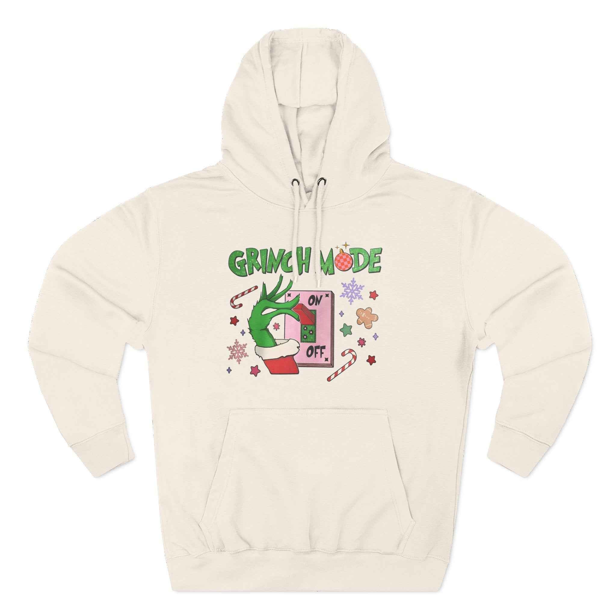 Grinch mode on Christmas Hoodie | Cozy Holiday Sweatshirt for Men & Women | Grinchmas Gift Idea