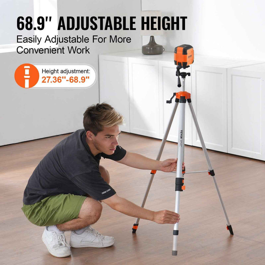 Laser Level Tripod  X 20 Thread 27.36-68.11 Inch Height Adjustment