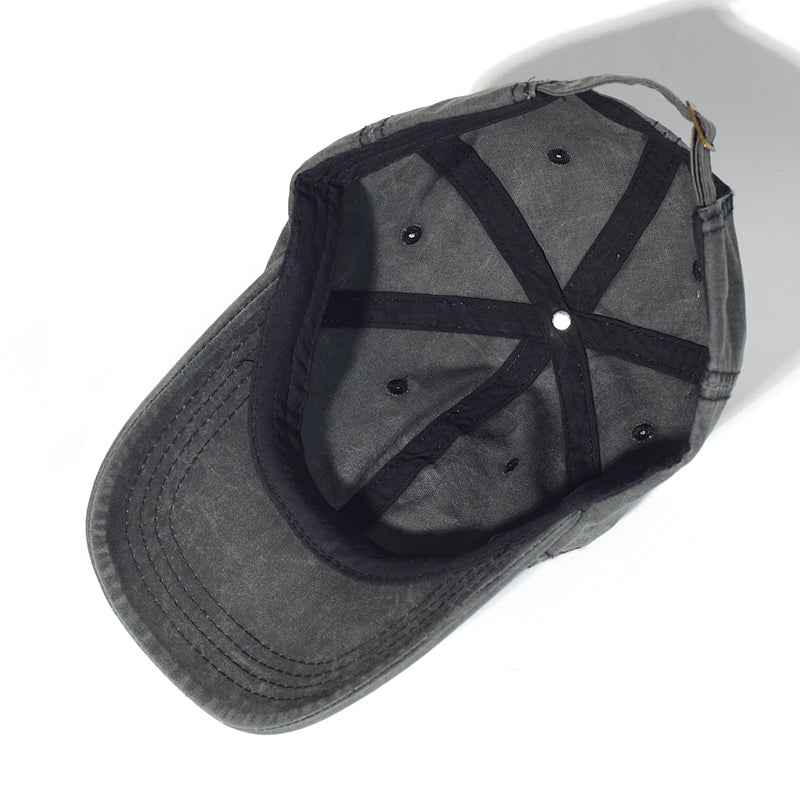 Vintage Washed Cotton Baseball Cap Plain Adjustable Dad Hat Low Profile Trucker Unisex Style Headwear