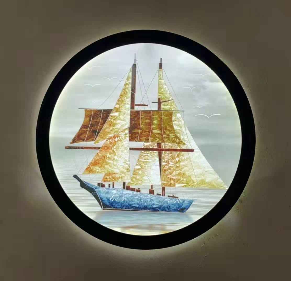 Led Wall Lamp New Chinese Style Wall Painting Simple Lamps