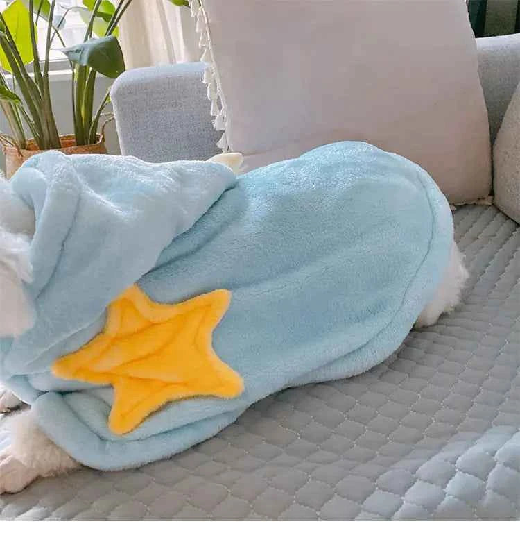 Puppies Autumn Winter Clothes Pet Nightgown