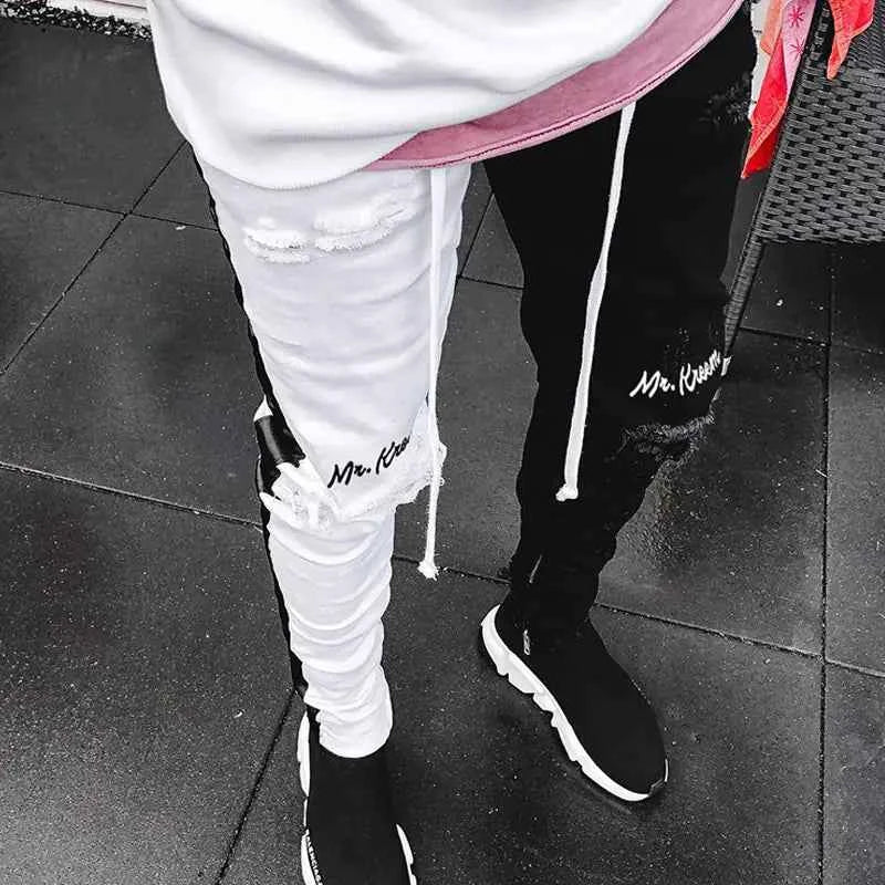 Trendy Slim Fit Ripped Jeans for Men