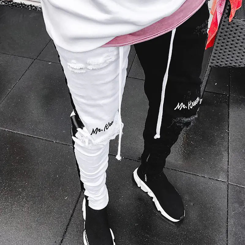 Trendy Slim Fit Ripped Jeans for Men