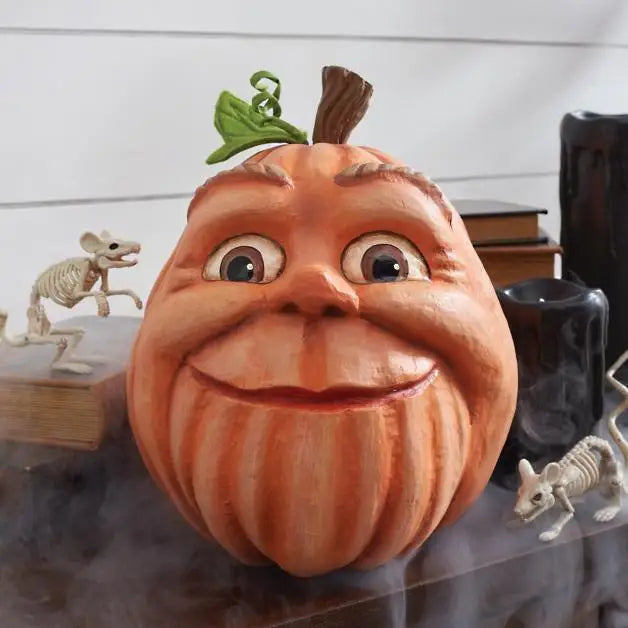 Artificial Pumpkin Statue for Garden Decoration, Pumpkin Face, Monster, Party Decoration, Expression