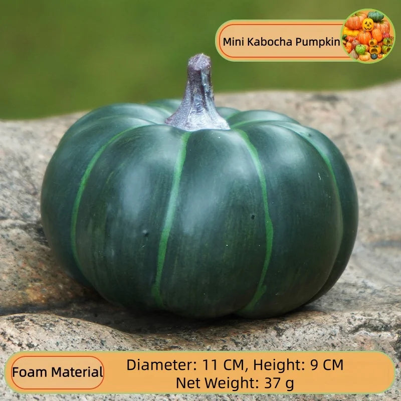 Artificial Foam Pumpkin Simulation Fake Vegetable Model Halloween Farm Park Festival Landscape Ornament Photo Shoot Props