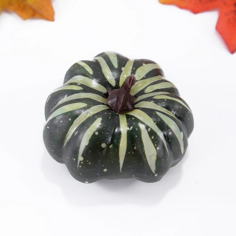 Artificial Pumpkin Halloween Decorations For Home Mini Fake Pumpkin Autumn Harvest Party Thanksgiving Craft Ornaments Props