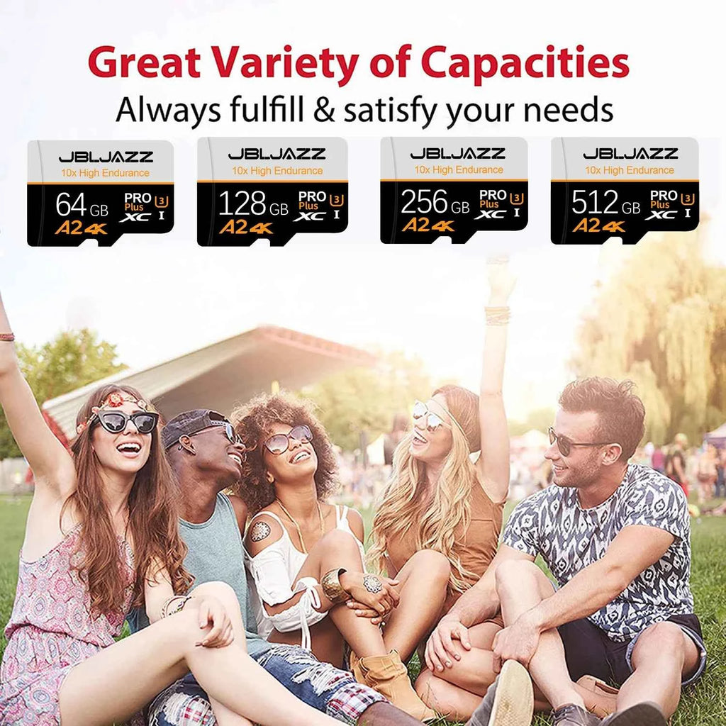 Micro TF SD Card 1TB High Speed Cartao De Memoria 512GB 256GB 128GB 64GB Class 10 U3 V30 TF Flash Cards For Phone Camera Drone