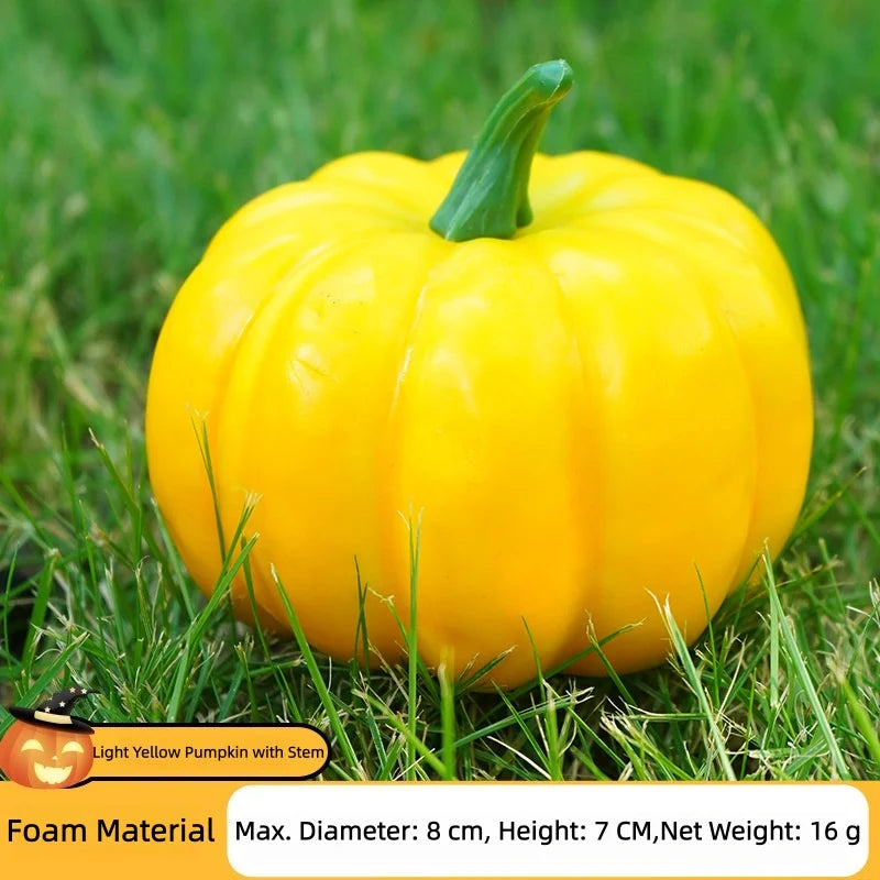 Artificial Foam Pumpkin Simulation Fake Vegetable Model Halloween Farm Park Festival Landscape Ornament Photo Shoot Props