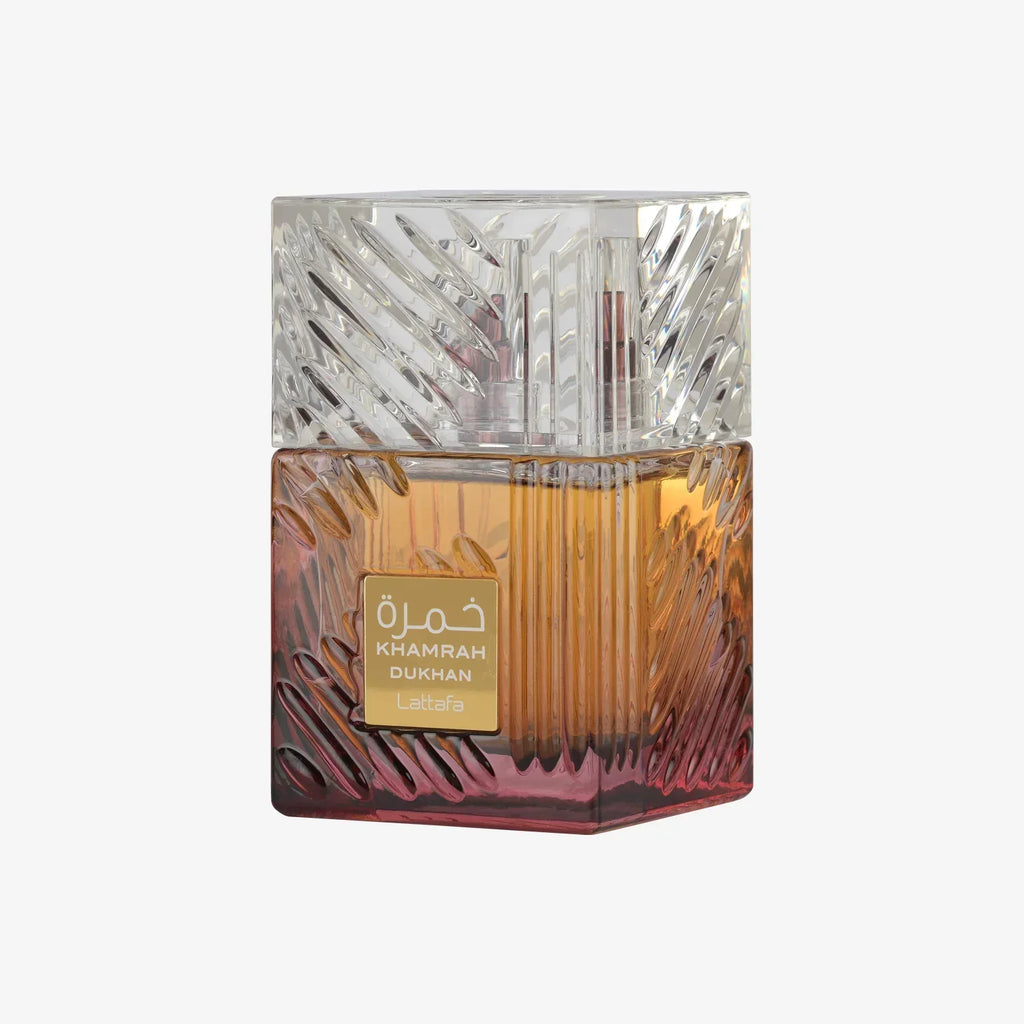 Lattafa Khamrah Dukhan Eau De Parfum 3.4oz / 100ml – Long Lasting Smoky Spicy Unisex Perfume, Luxury Oriental Fragrance Gift