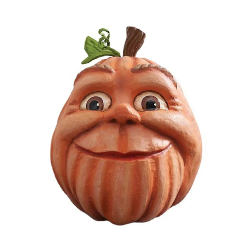 Artificial Pumpkin Statue for Garden Decoration, Pumpkin Face, Monster, Party Decoration, Expression