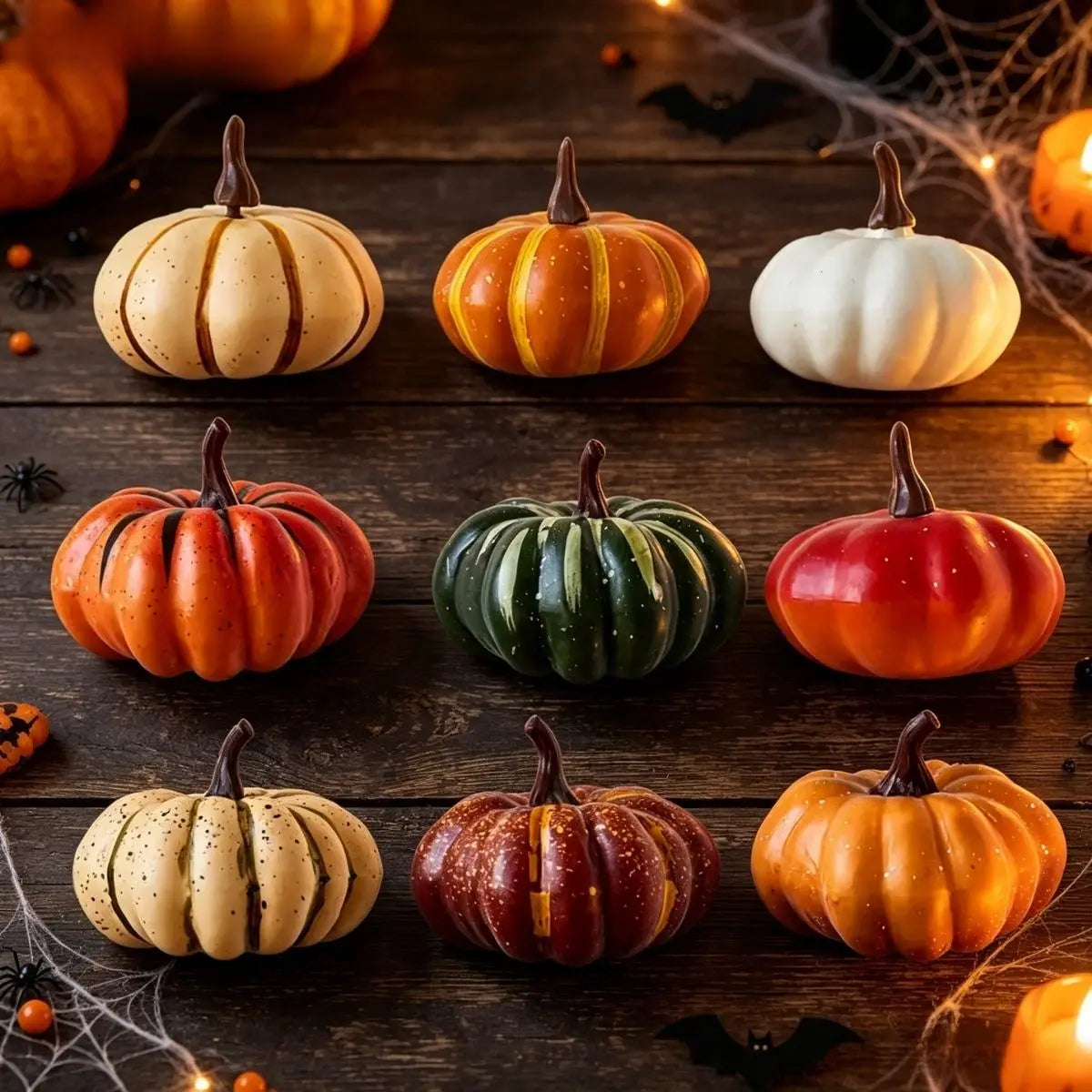 Artificial Pumpkin Fake Simulation Vegetable Thanksgiving Decoration Halloween Party Props DIY Crafts