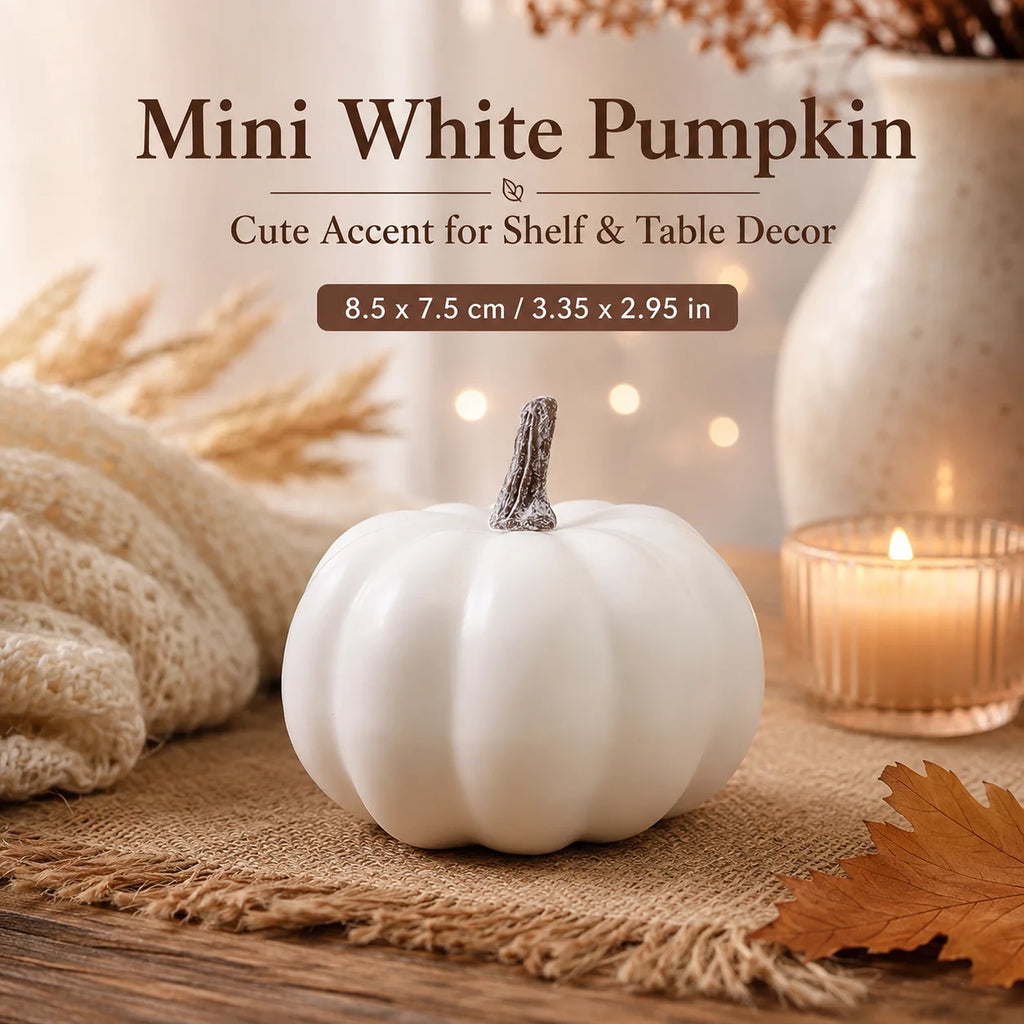 Artificial Foam Pumpkin Decoration Fake Pumpkin Model for Halloween Thanksgiving Christmas Party Table Photo Prop Home Decor