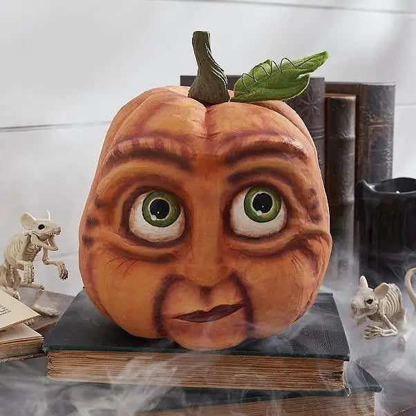Artificial Pumpkin Statue for Garden Decoration, Pumpkin Face, Monster, Party Decoration, Expression